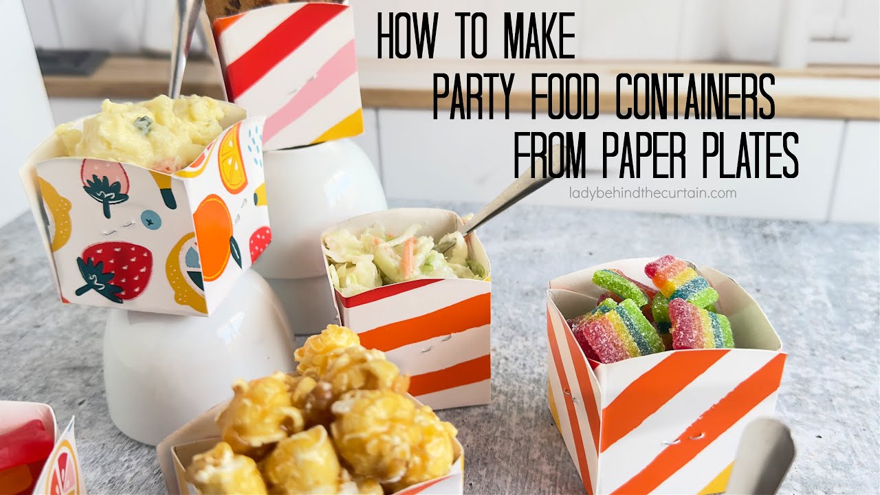How to Make Party Food Containers From Paper Plates