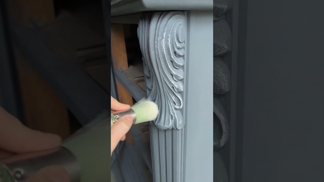 DIY Dry Brush Stone Method!! 🔥🔥🔥🔥 #furniturerenovation #diy