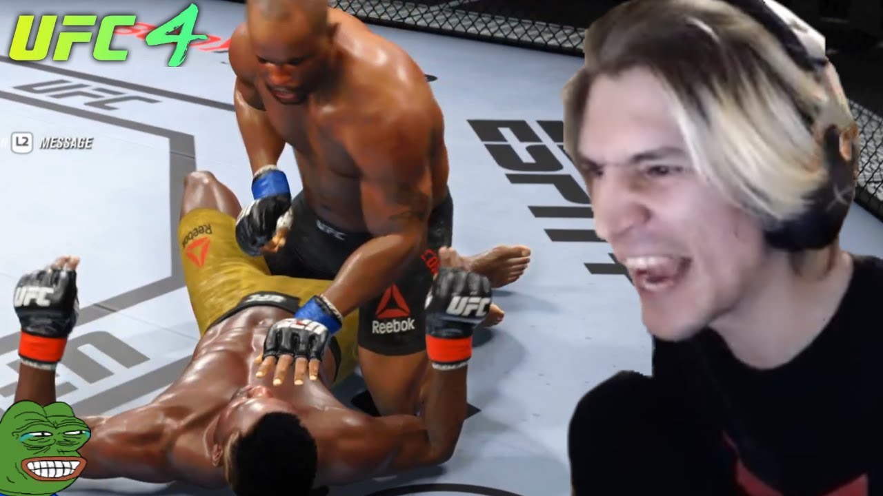 xQc Malding in UFC 4 (with chat)