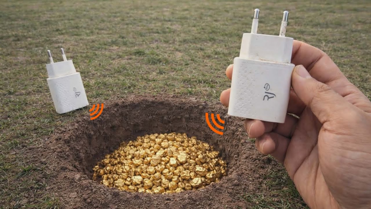 Your Phone Charger Detects Gold and Buried Treasures – Amazing 