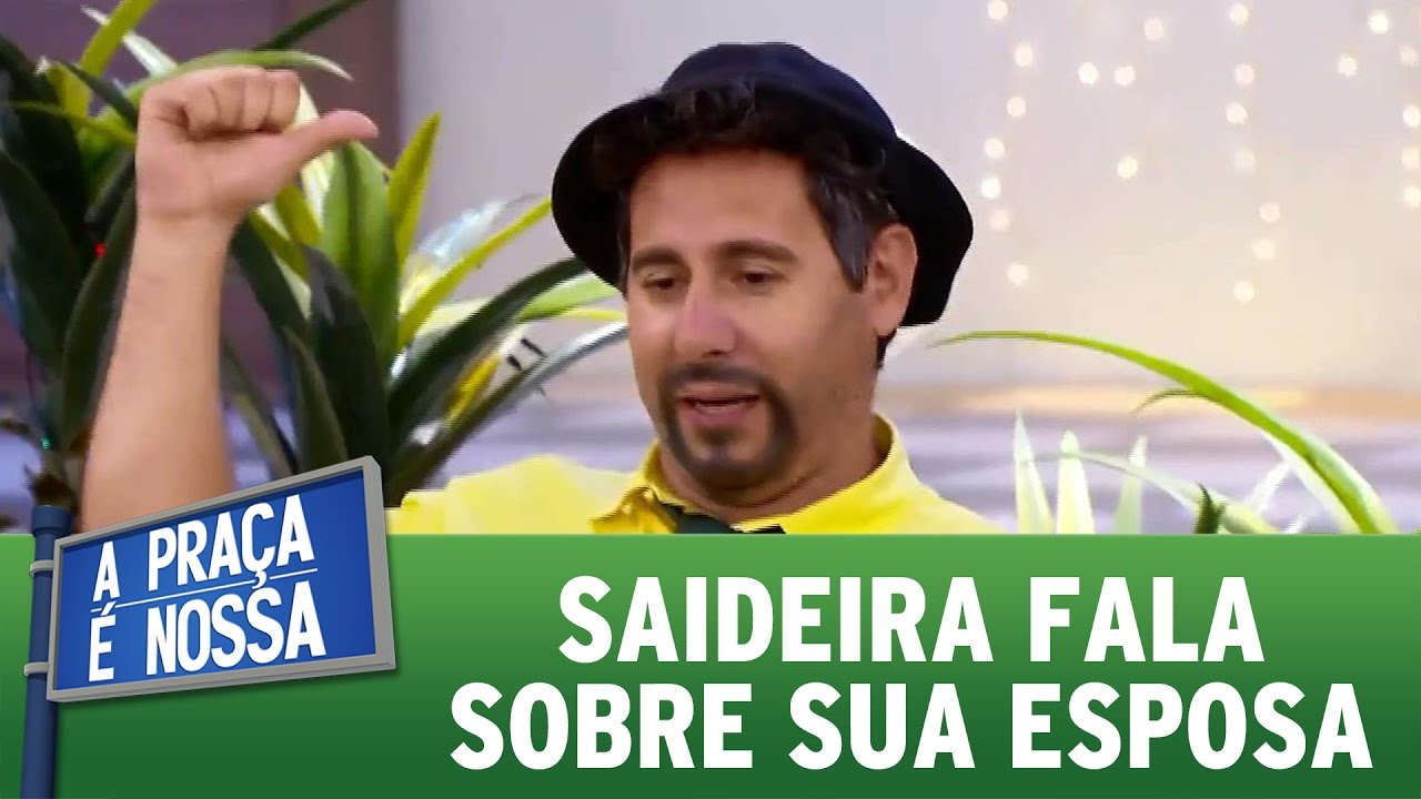 Saideira fala sobre o que sua esposa gosta | A Praça É Nossa (15/12/16)