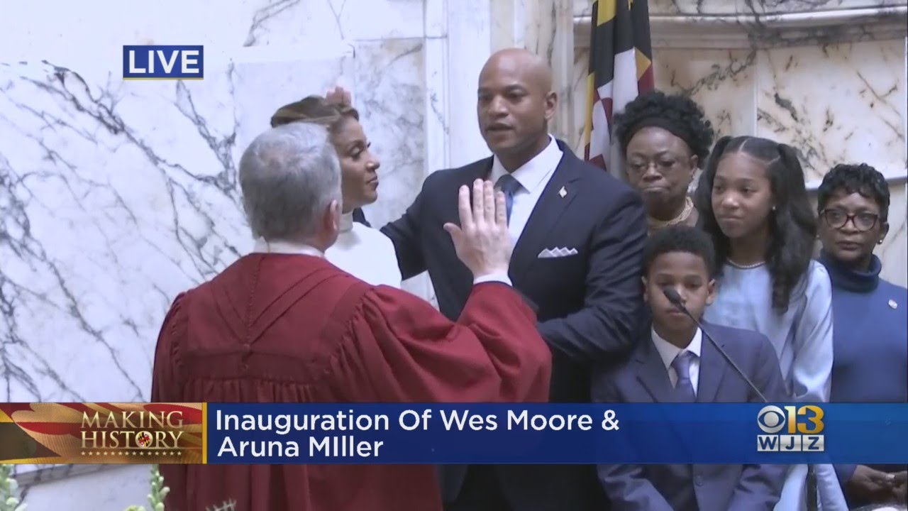 Wes Moore, Aruna Miller sworn in at historic inauguration