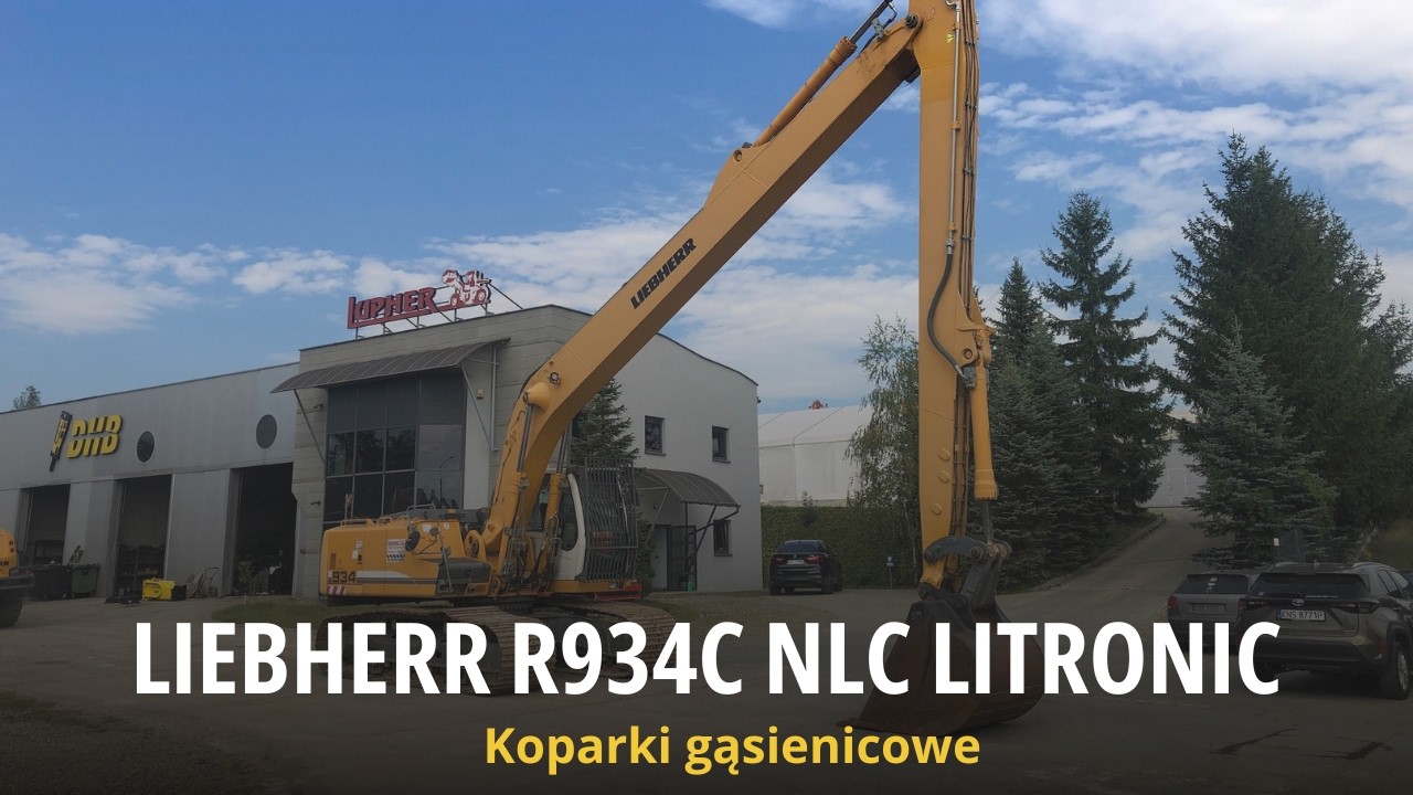 Koparka gąsienicowa z długim ramieniem Liebherr R934C NLC Litronic 2011r.