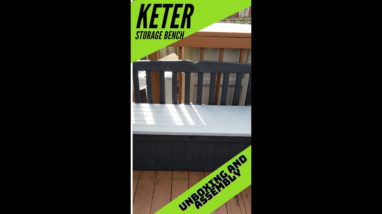 KETER Eden garden storage bench unboxing / assembly