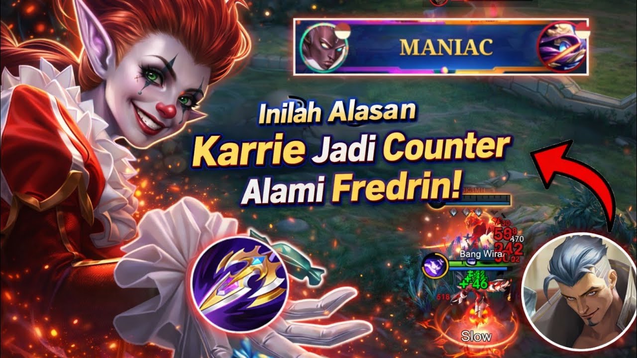 SETEBAL APAPUN FREDRIN KERASNYA ! TETAP LUNAK DI HADAPAN KARRIE ! MOBILE LEGEND
