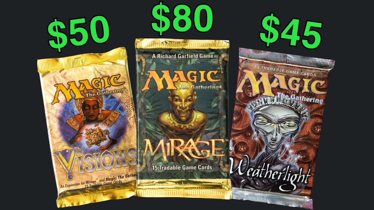 Opening the Mirage Block from 1996 - Magic The Gathering
