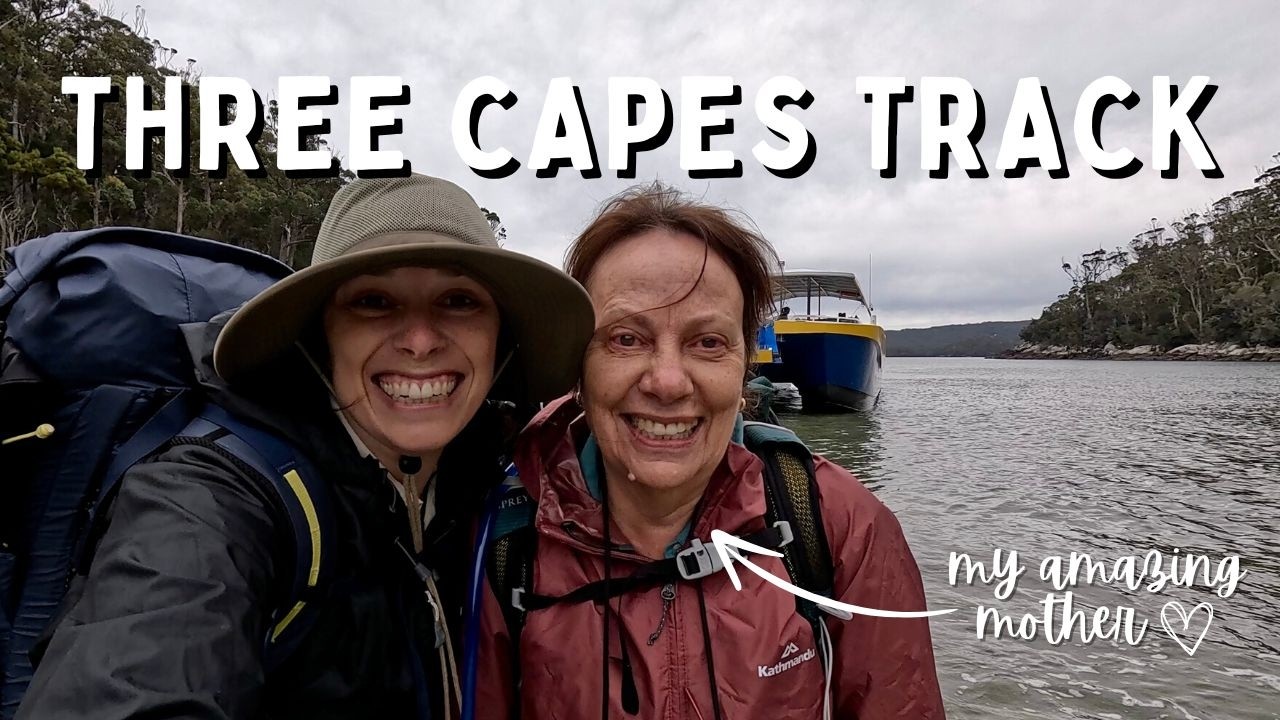 Hiking the Three Capes Track with my 60+ year old mum (silent hiking video)