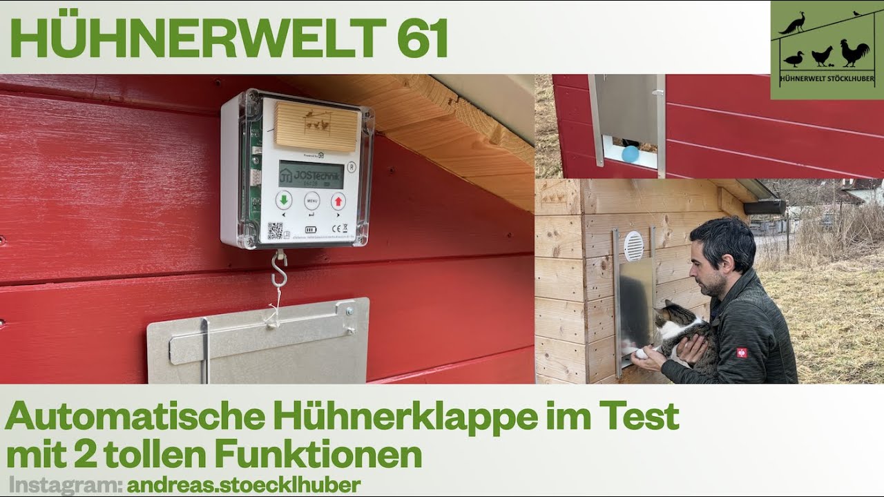 Hühnerwelt 61 Automatische Hühnerklappe von JOSTechnik im Test