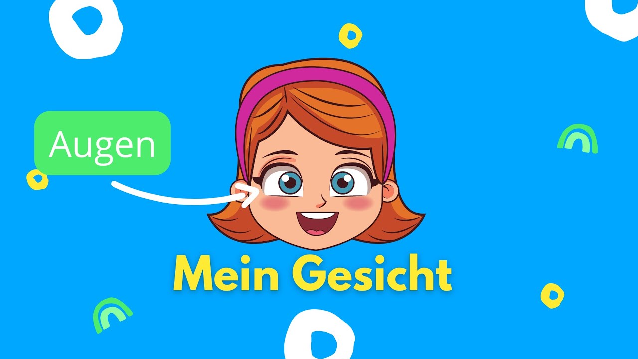 Mein Gesicht | My Face | Parts Of The Face in German | German for Kids