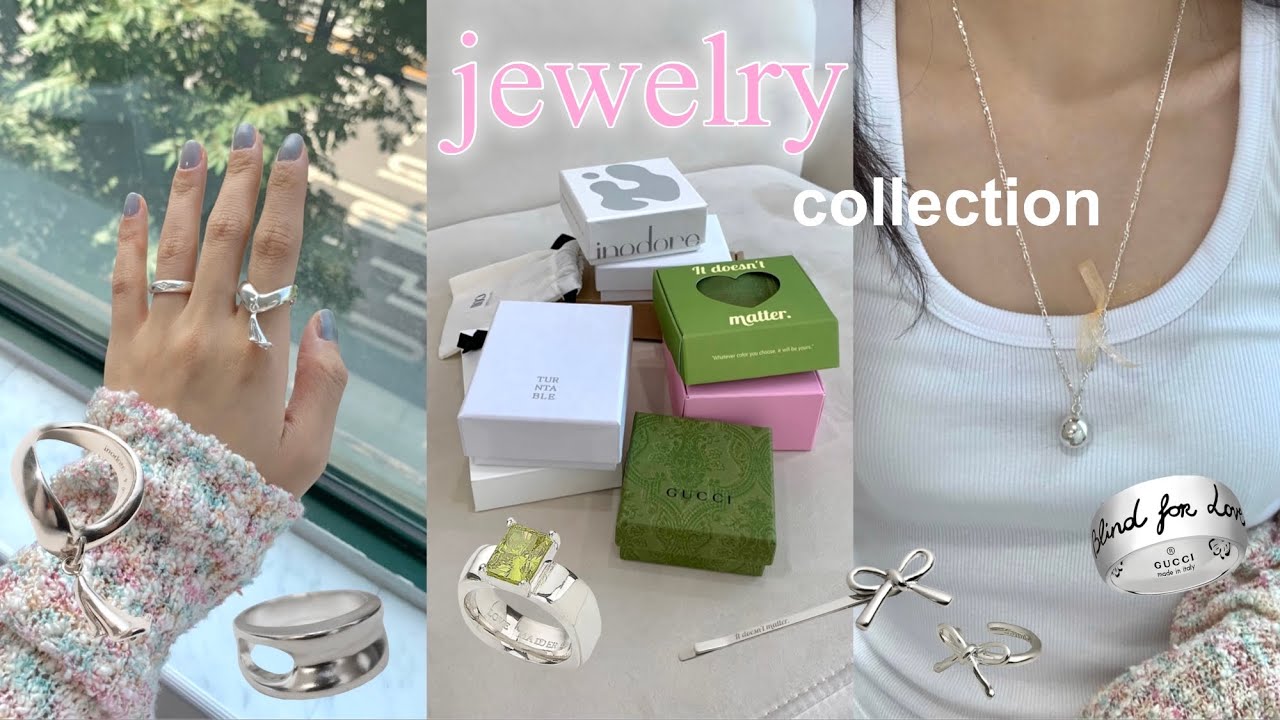 100만원어치 주얼리 언박싱🤍 가을맞이 악세사리 하울💍 구찌, 딥브로우, 인오도르, 턴테이블, mme &bull;&bull; 아몬즈 하울