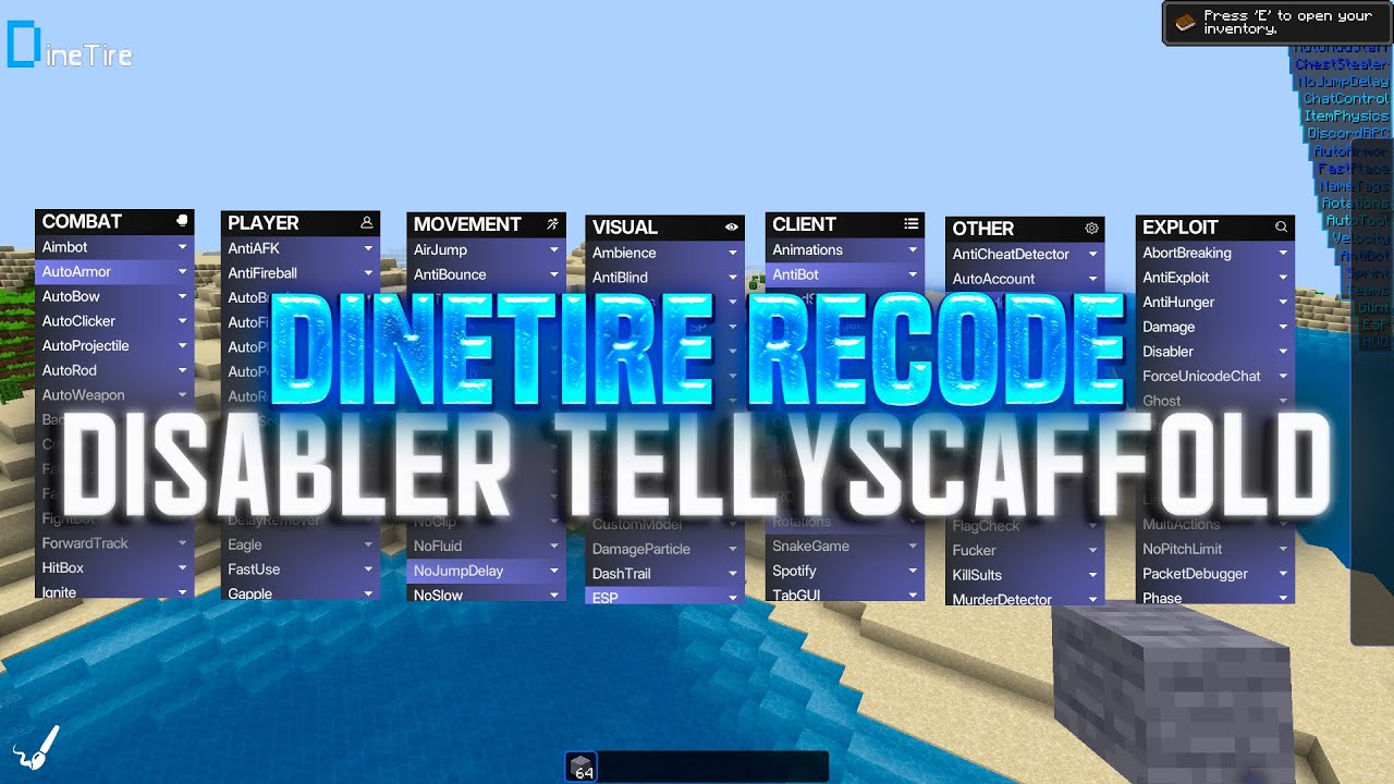 DineTire - INFINITY TellyScaffold ⭐️ MINEBLAZE ⭐️ AGERAPVP ⭐️ DEXLAND ⭐️ CHEATMINE ⭐️ MASEDWORLD ⭐️