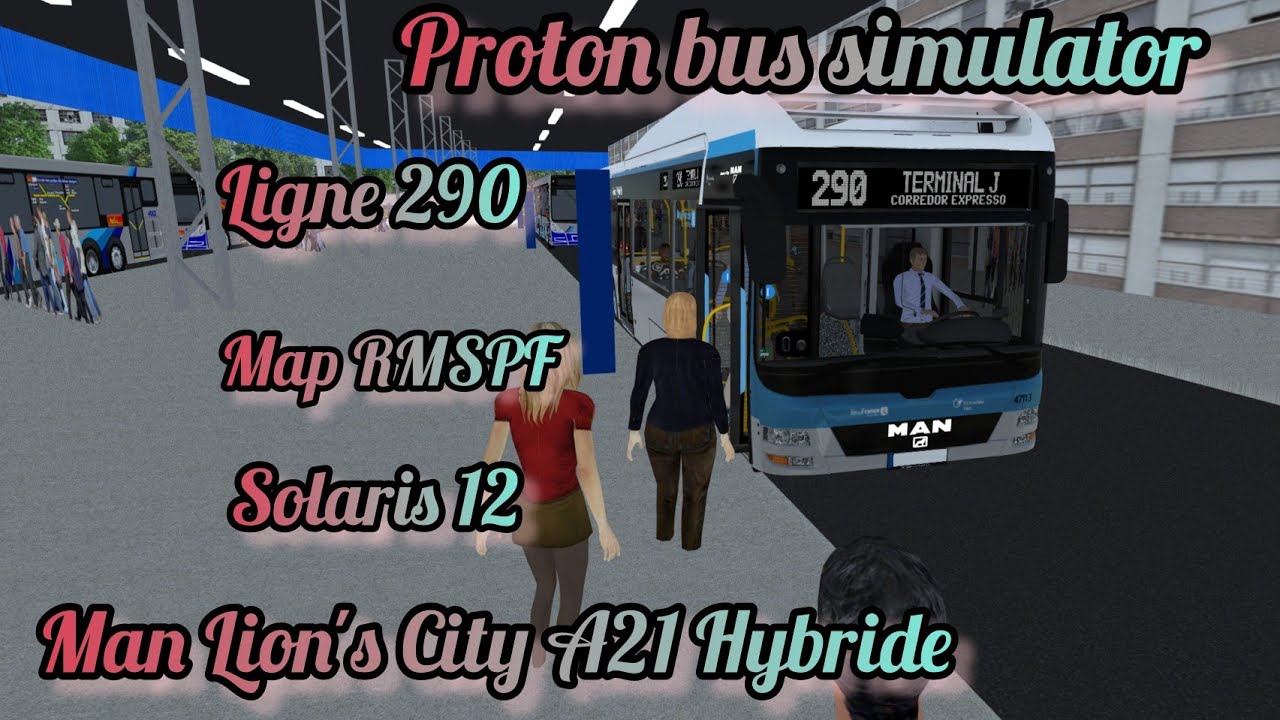 [PBSU] Man Lion's City A21 Hybride Ligne 290 Map RMSPF