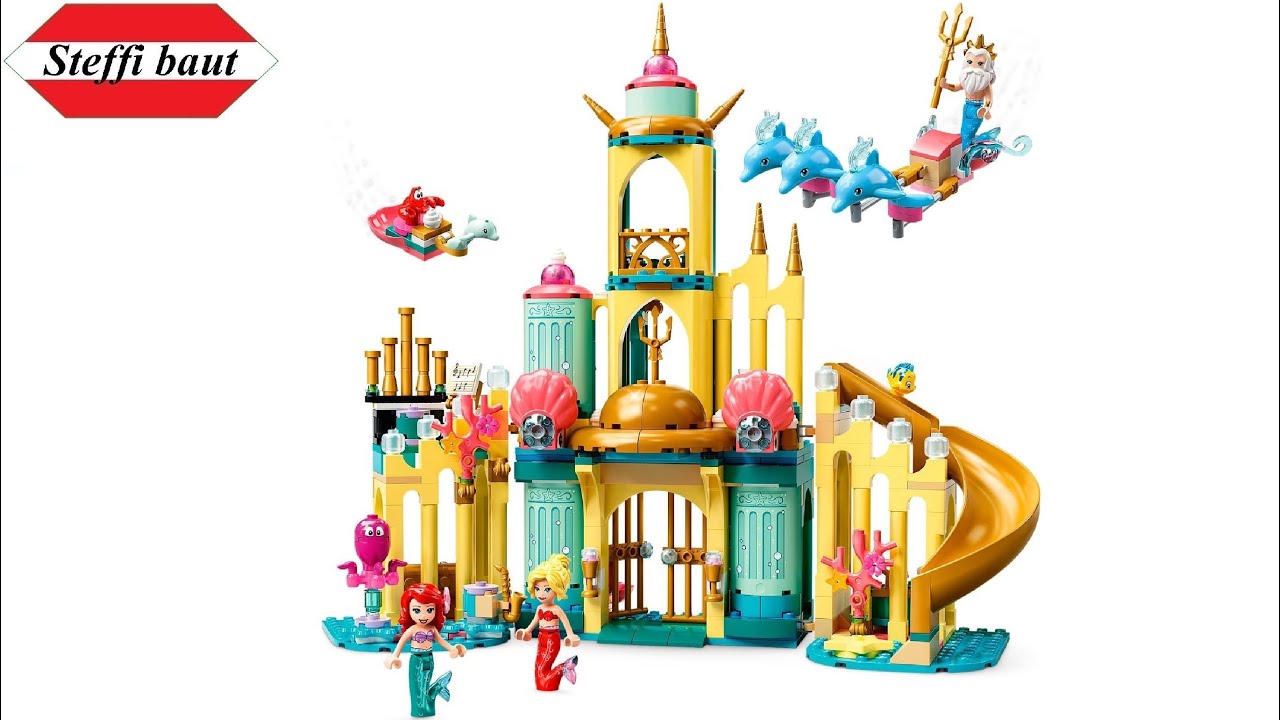 LEGO Disney 43207 Ariel's Underwater Palace unboxing & speed build