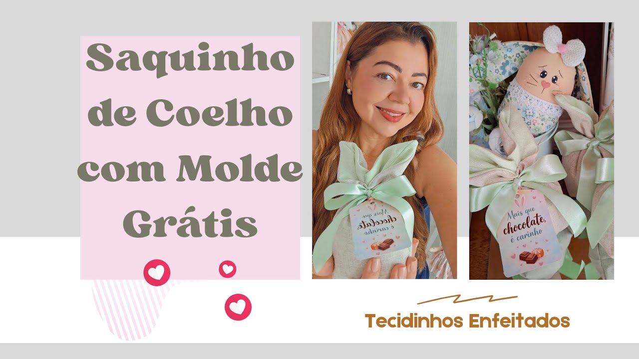 Saquinho de Coelhinho Fácil de Fazer