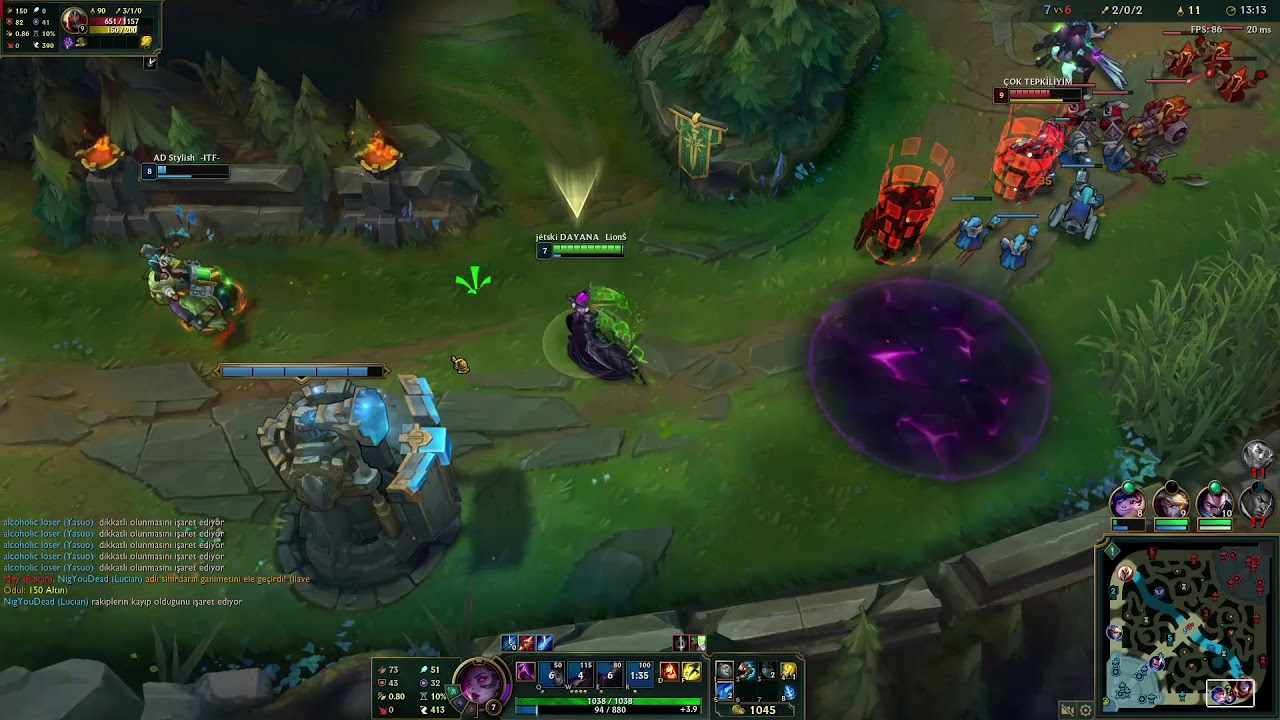 (77) Morgana SUP -TR Platinum (Ezreal Alanlar Kaybetmeye Mahkumdur) Patch 9.22