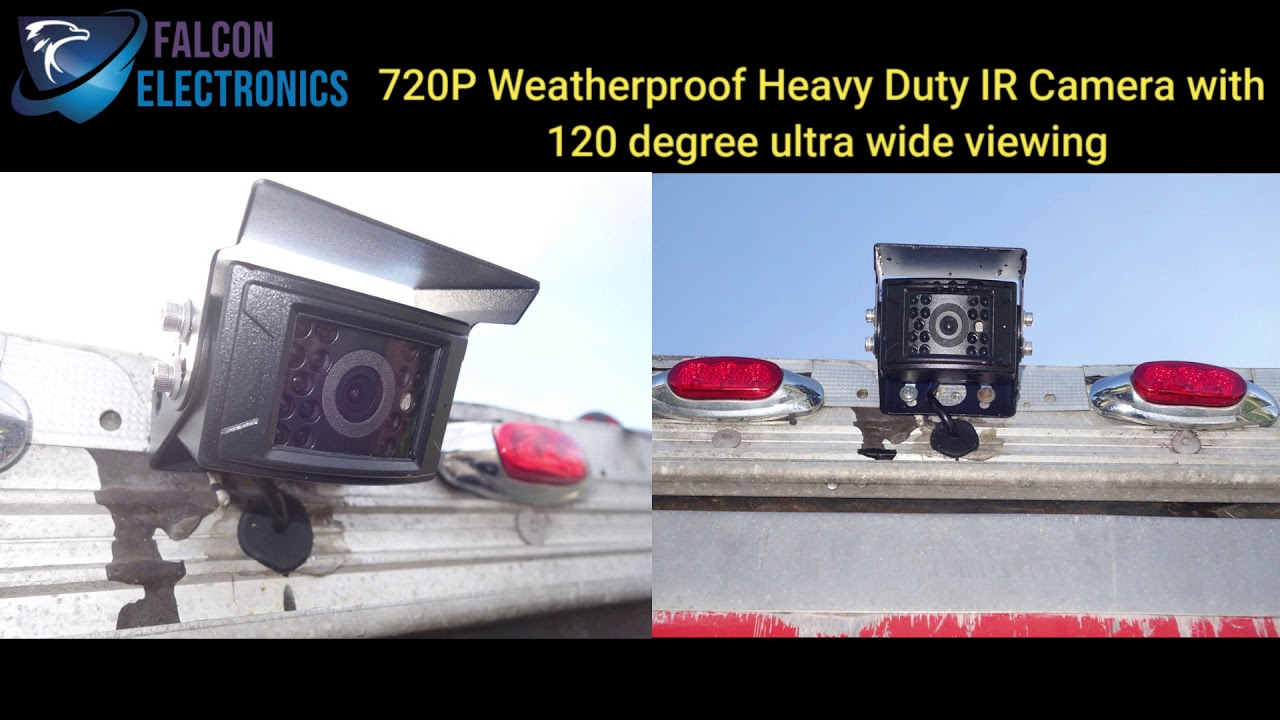 Falcon Electronics Heavy Duty Wired 720P Backup Cam w/ 7