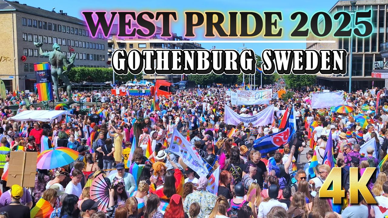 West Pride Gothenburg Sweden 2025 | Walking Through Love & Diversity in Gothenburg. 🌈🌈🌈