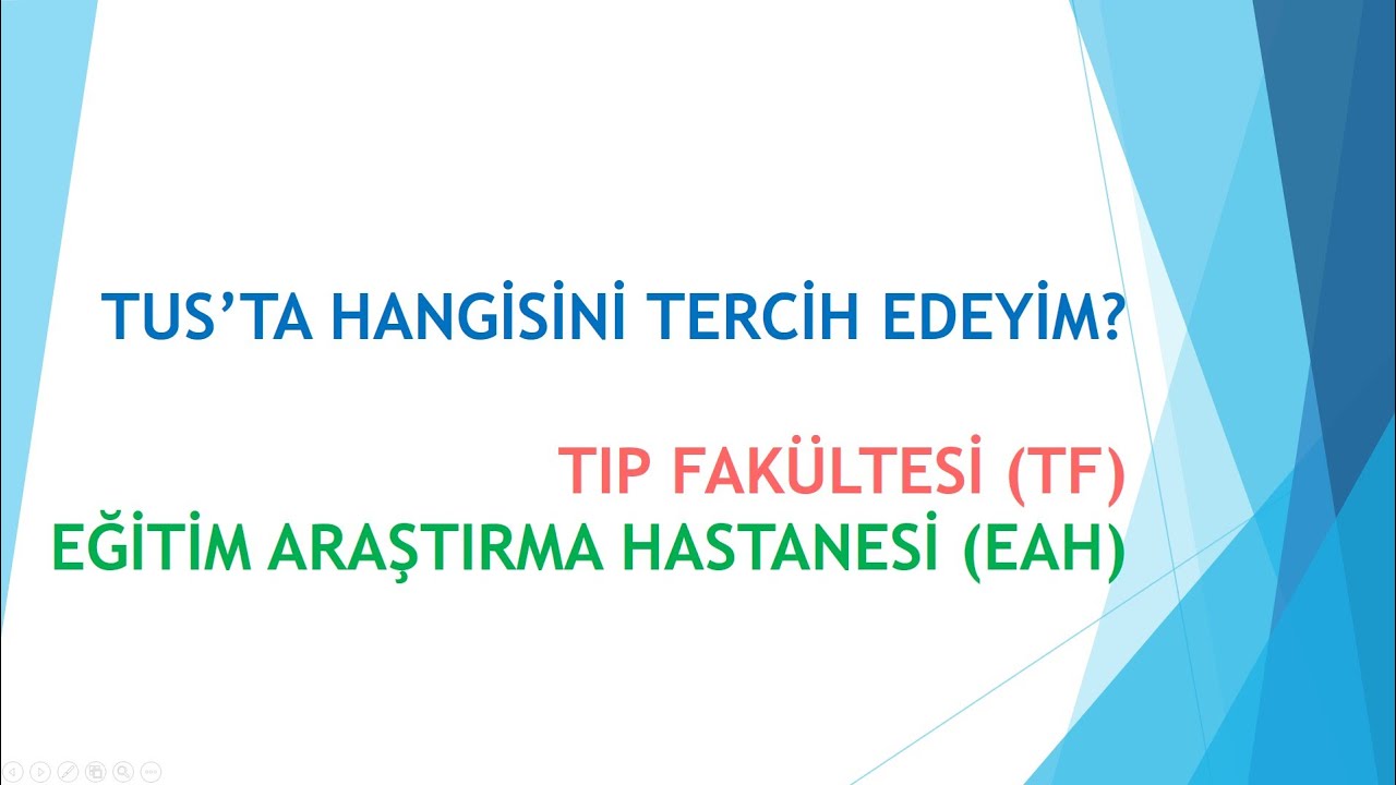 TUS&rsquo;ta tıp fak&uuml;ltesi mi tercih edeyim eğitim araştırma hastanesi mi?