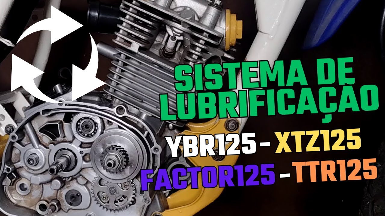 Como o óleo circula no motor da Yamaha Ybr125/Xtz125/Factor125/TTR125/XT125.
