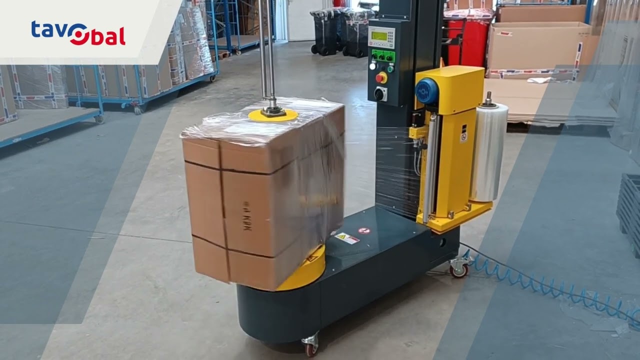 Automatický ovinovací stroj na balíky s přítlakem TAVOBAL T3 - video návod