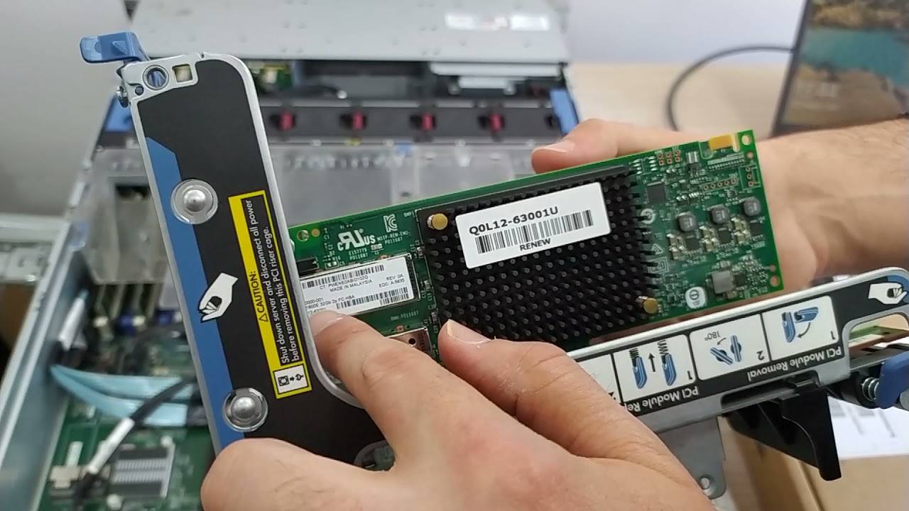 Sunucuya 10G Fiber Kart ve 32G HBA Takma | Sunucu Storage ve Backbone Bağlantıları için Kartları