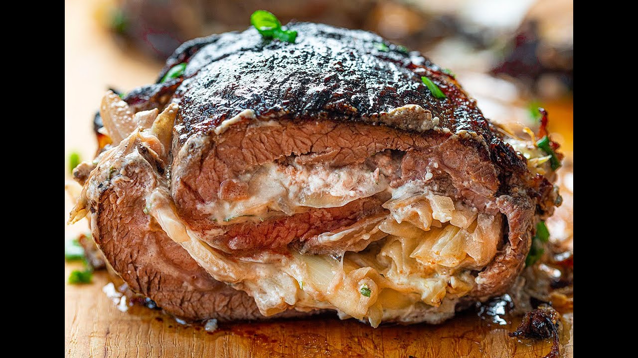 Cheesy Stuffed Flank Steak