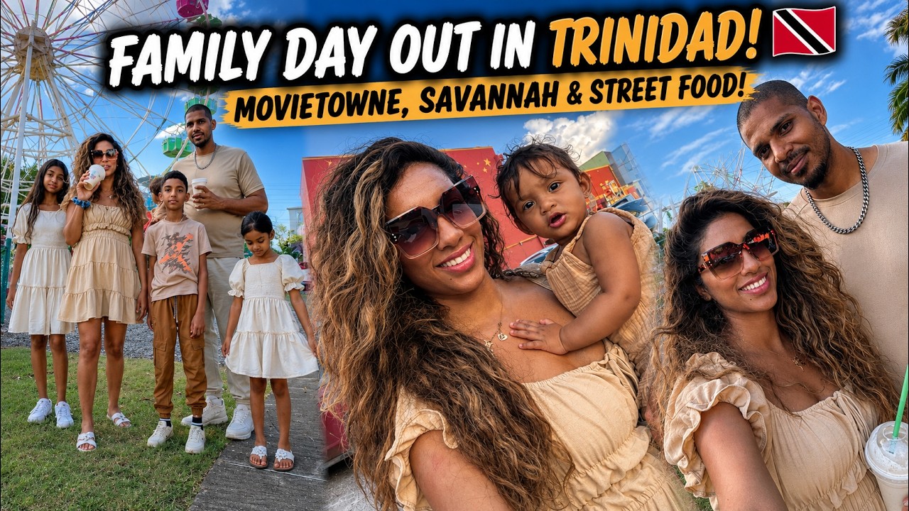Rodzinny dzień na Trynidadzie! 🇹🇹 MovieTowne, Savannah i uliczne przygody kulinarne 🍧🍗 | VLOG