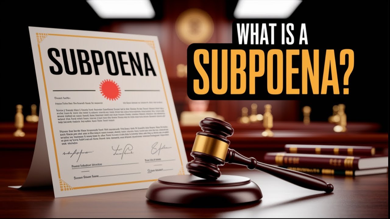What is a Subpoena? | Legal, Governance, Politics and IR