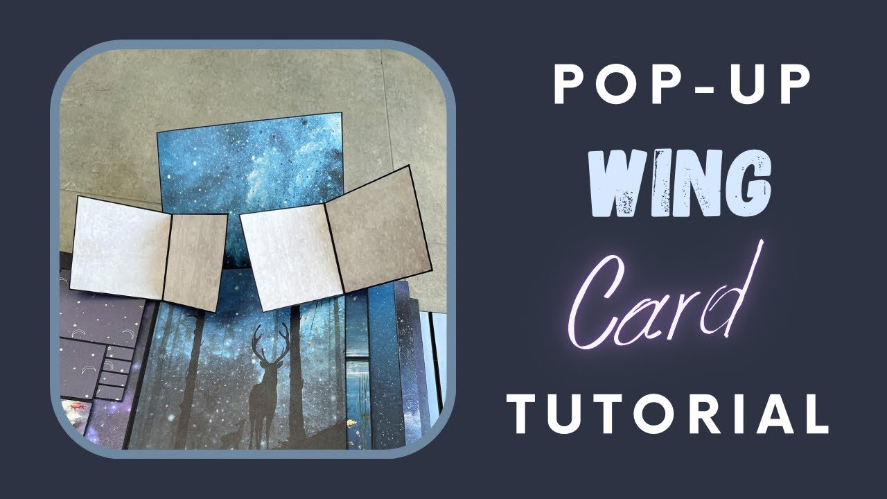 Pop-Up Wing Card / Page Tutorial | Scrapbook Fantasy Photo Album
