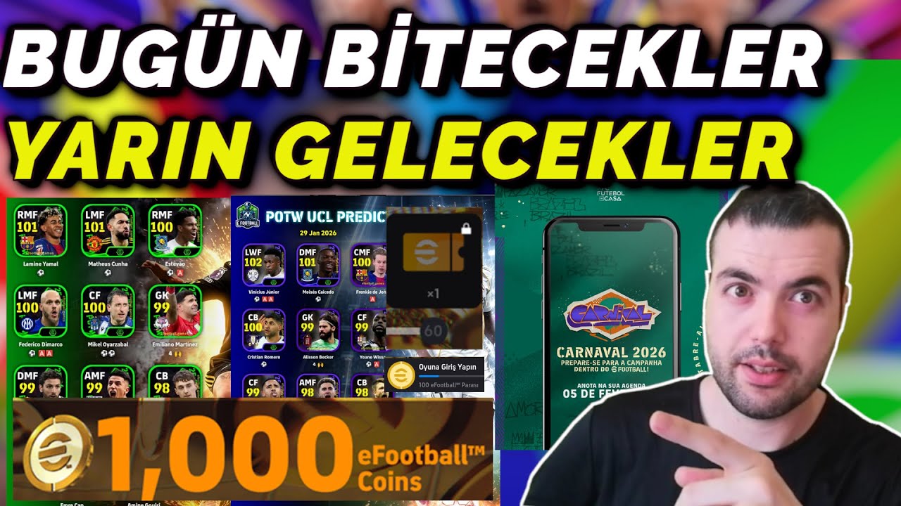BUGÜN BİTECEKLER YARIN GELECEKLER🔥EN AZ 200🪙POTW PAKETLERİ, KAMPANYADA SON HAFTA  eFootball 2026