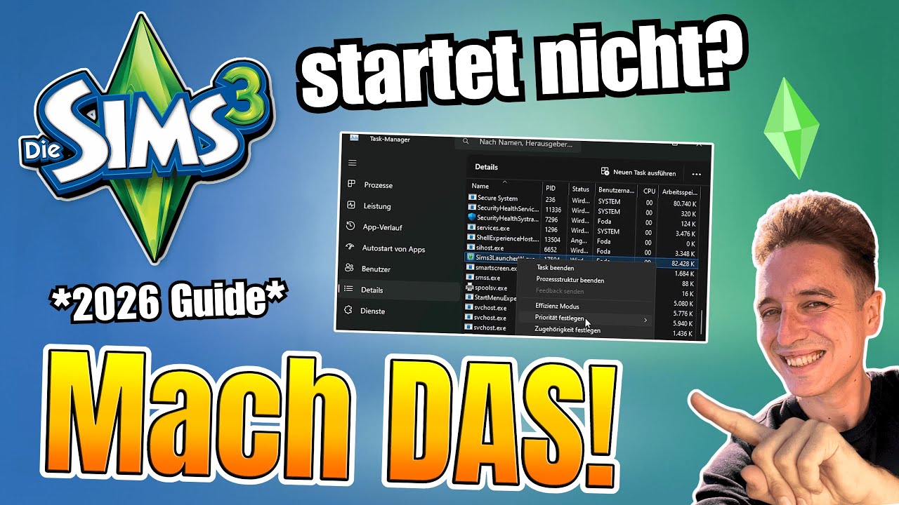SIMS 3 STARTET nicht? Mach DAS SOFORT! 🛠️ *2026 FIX*