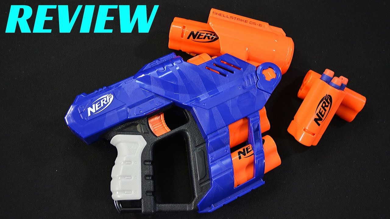 [REVIEW] NERF ELITE SHELLSTRIKE DS-6 (Shotgun Pistol!)