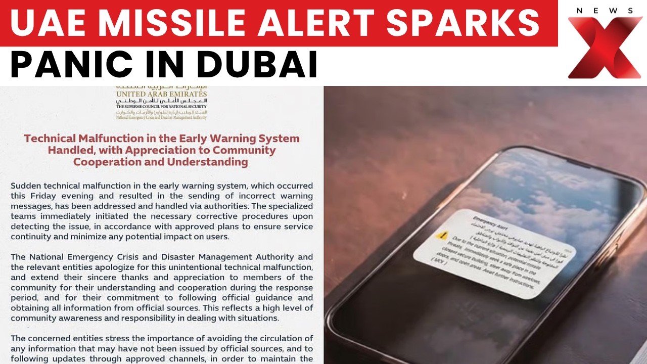 False Missile Alert In UAE? Dubai Residents Hear Blasts As Officials Urge Calm | NewsX