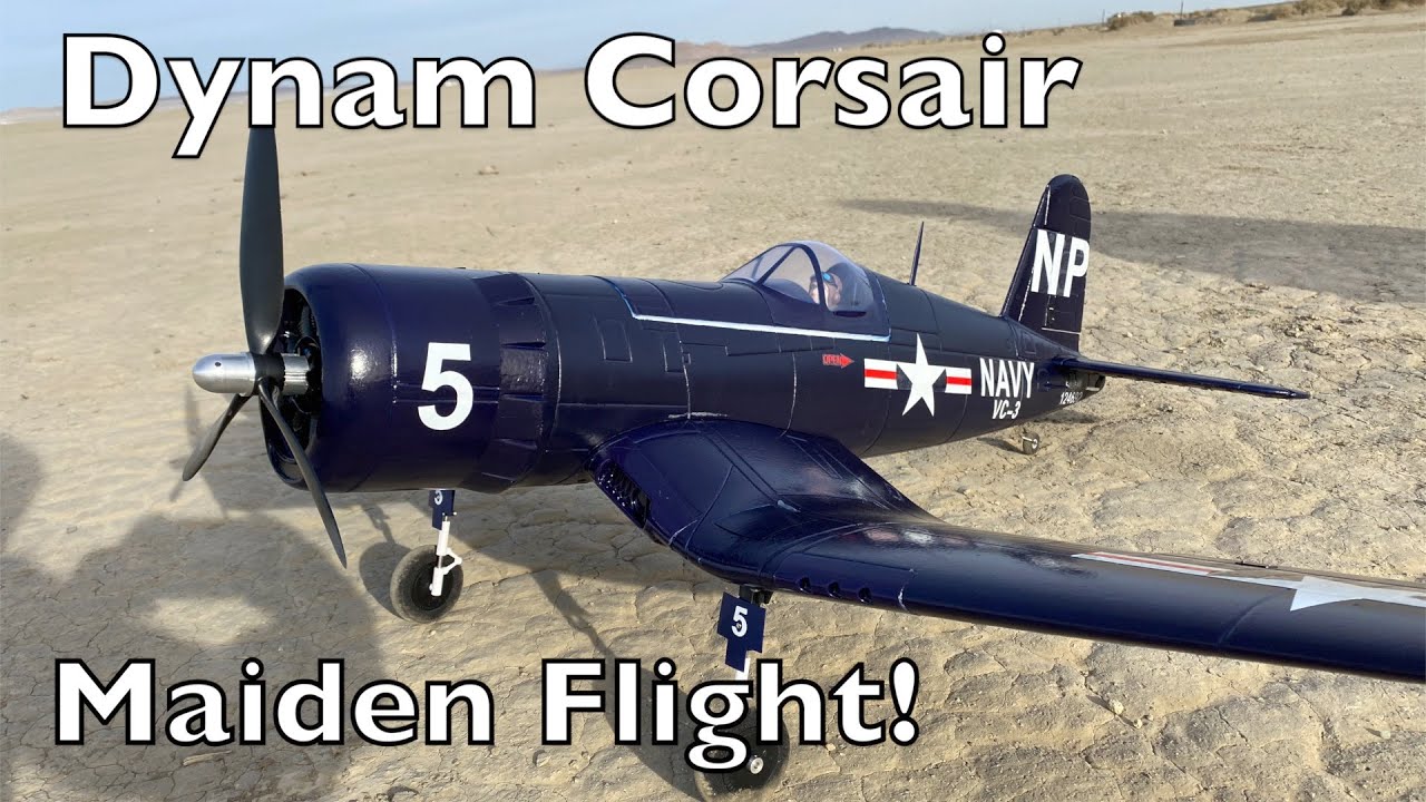 Dynam Corsair F4U V2 Maiden Flight