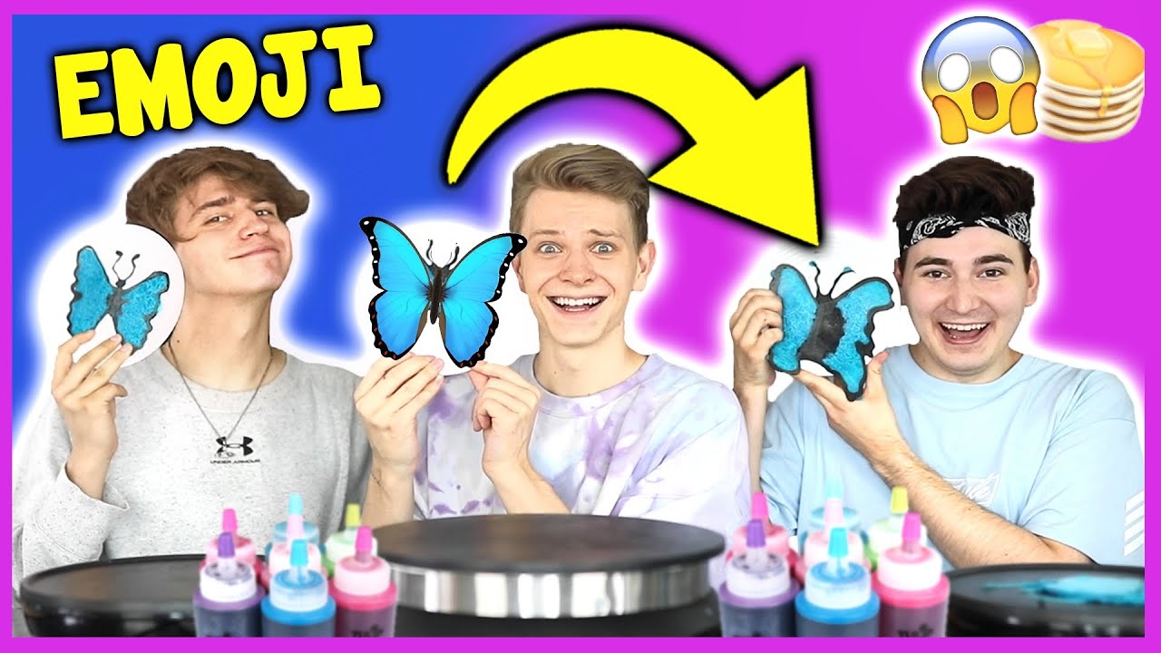PANCAKE ART EMOJI CHALLENGE z The Blaze House! 🔥🥞 | Dominik Rupiński
