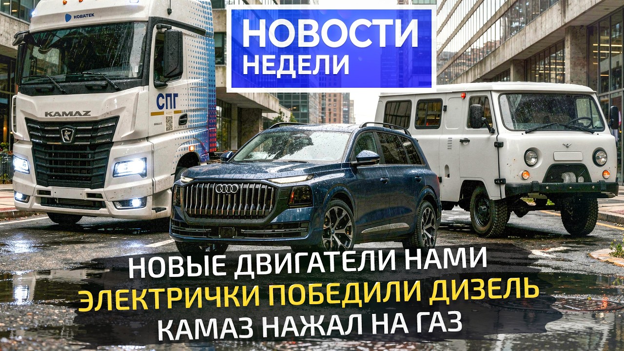 Новые двигатели, экономичный КамАЗ, электромобили против дизелей, Атом готов 📺 Новости недели №376