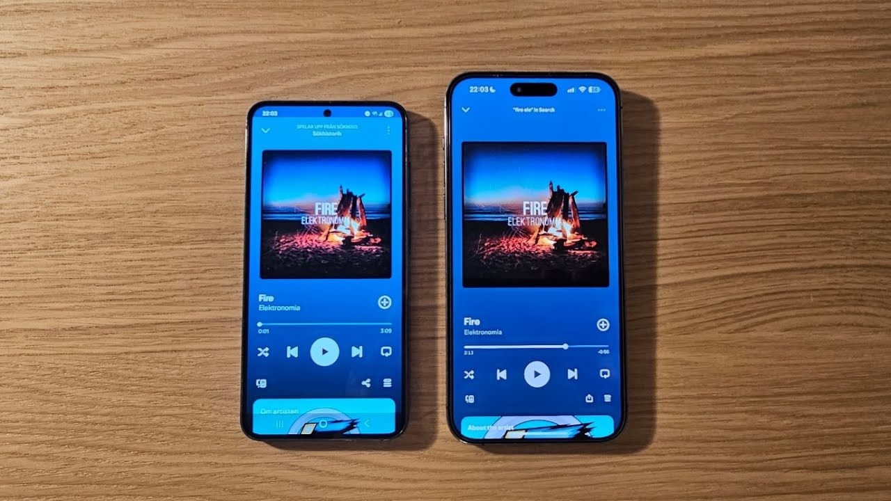 Сравнение динамиков Galaxy S23 и iPhone 14 Pro Max.