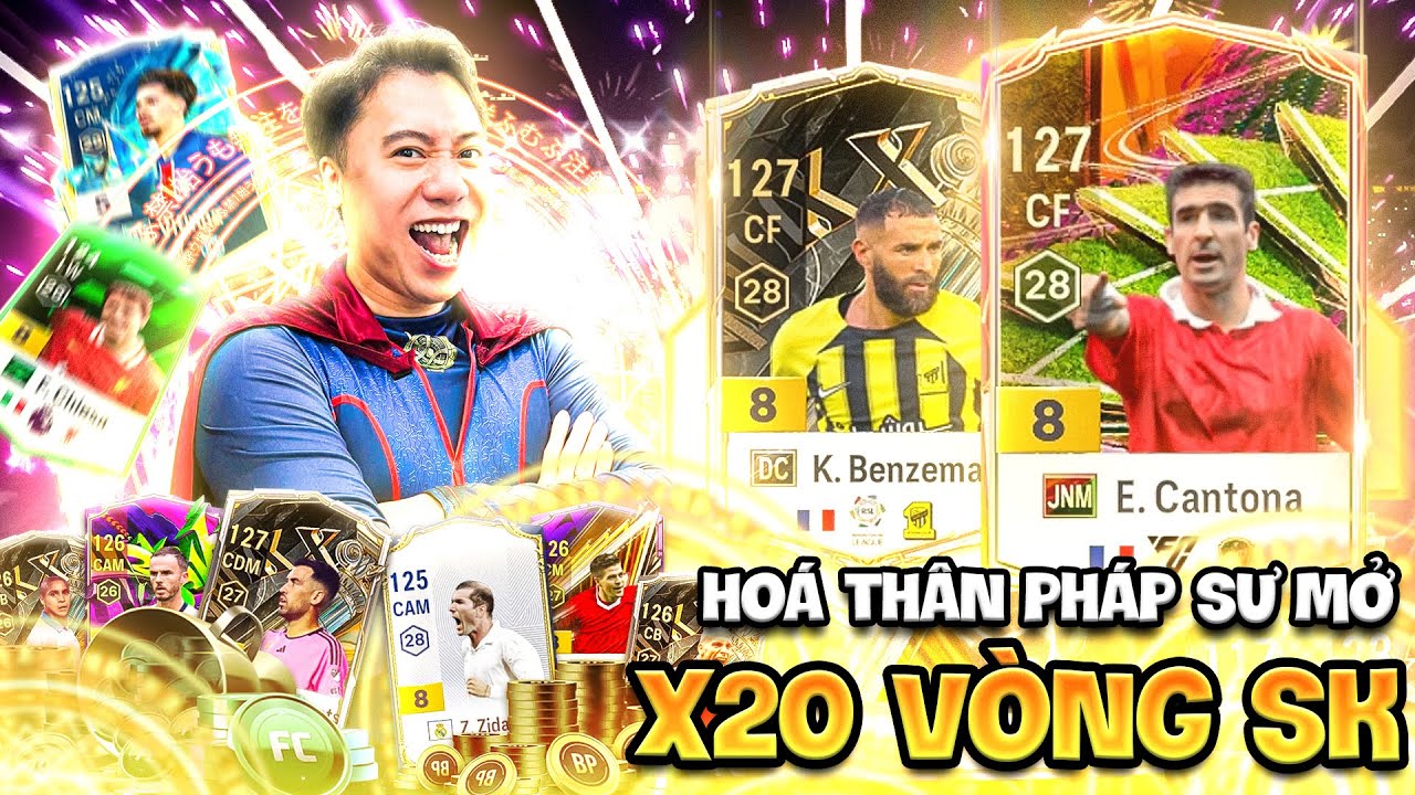 Vodka Quang | Mở 20 vòng đẫm lệ x2 CF Pháp Benzema DC +8 với màn xuất hiện của phù thủy Hà Đông Real
