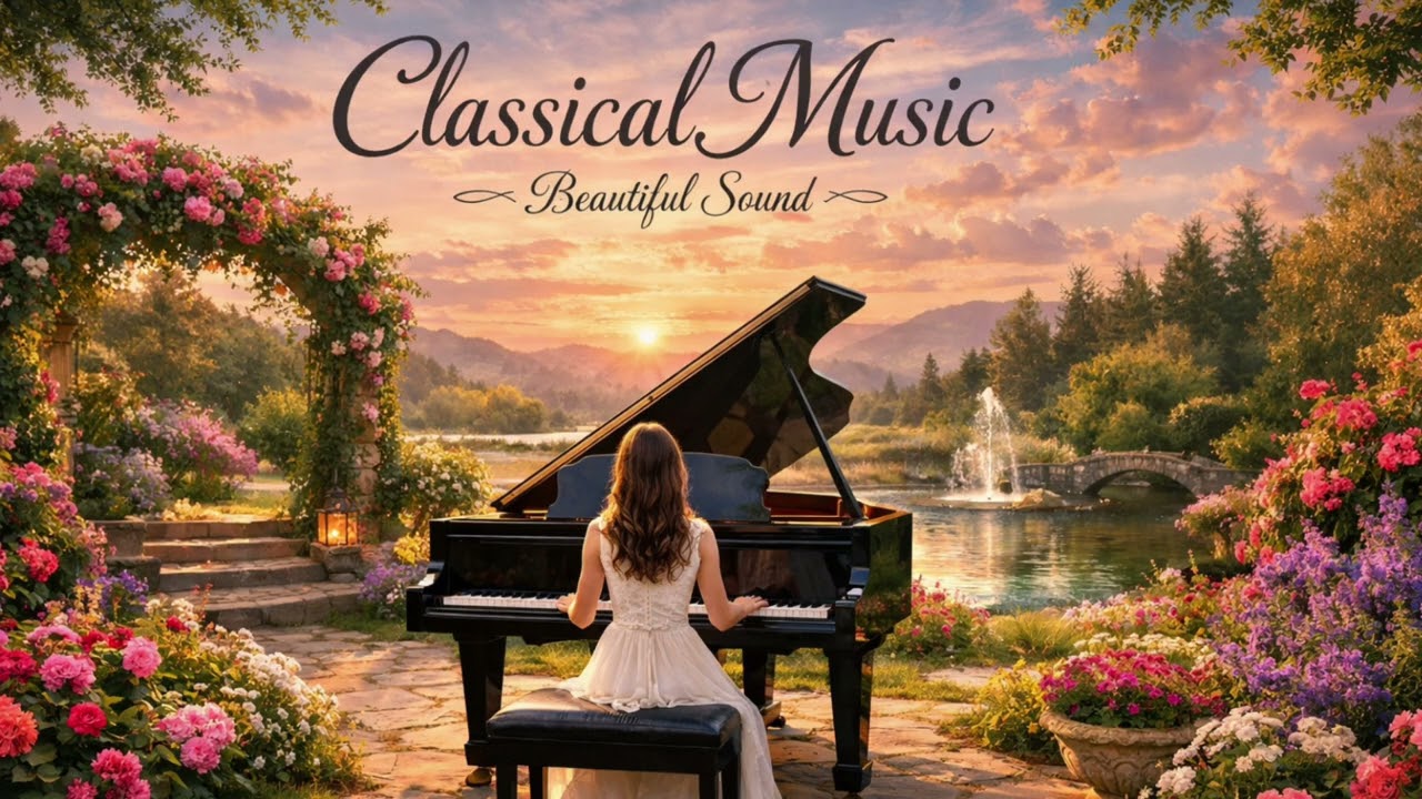 Classical Music Beautiful Sound | Relaxing Piano in Serene Garden | Study & Meditation Music