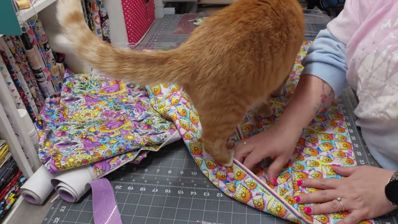 Cutting Out The Annette Handbag by Swoon Sewing Patterns