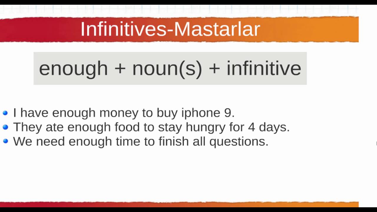 123 Infinitives Mastarlar 2