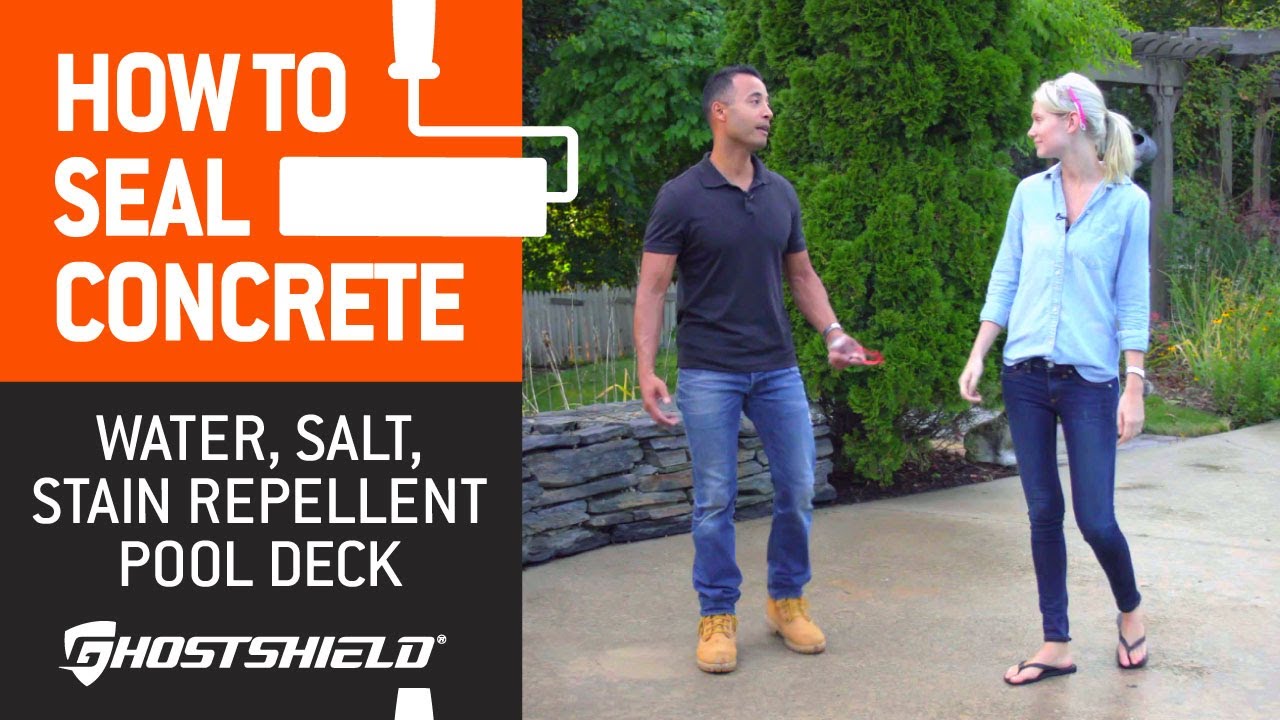 How to Seal Concrete: Water, Salt & Stain Repellent Pool Deck