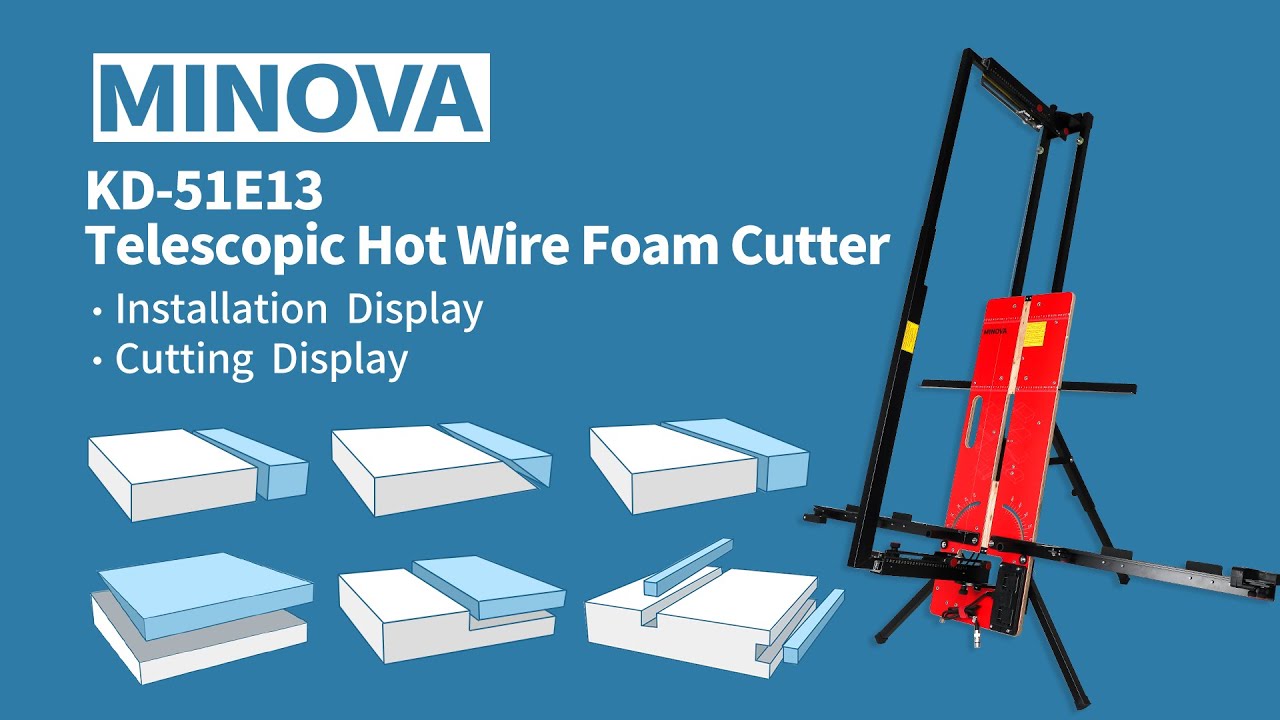 MINOVA KD-51E13 Telescopic Hot Wire Foam Cutter #tools #foam #foamcutter