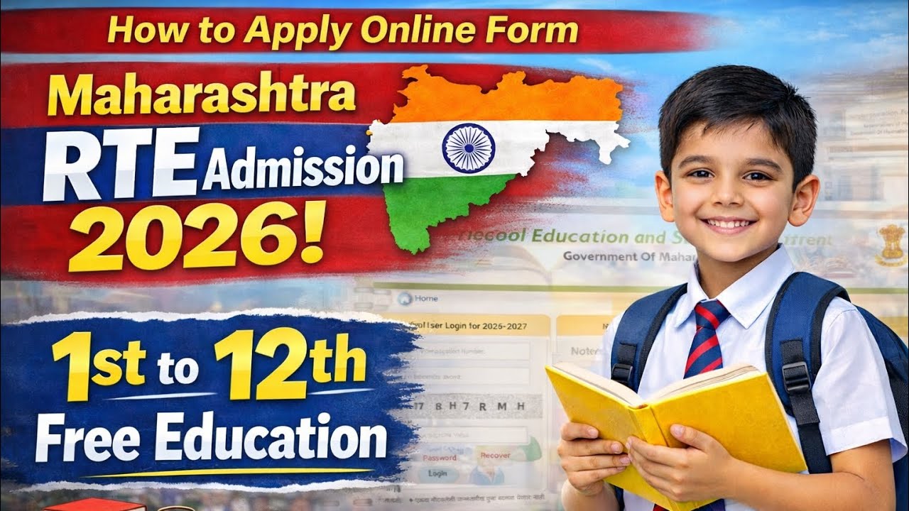 RTE Form kaise Bhare online Maharashtra 2026-27| Free Education Scheme | Step-by-Step Process