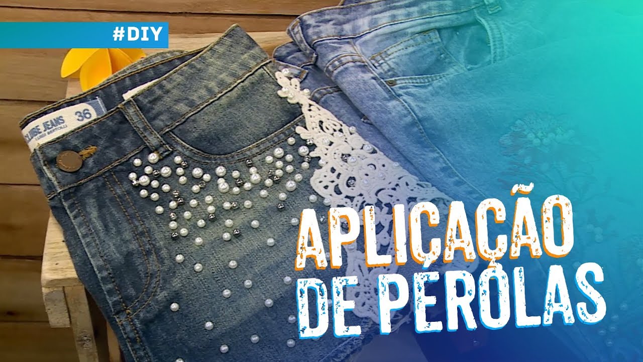 Aplicação de pérolas por Valéria Souza