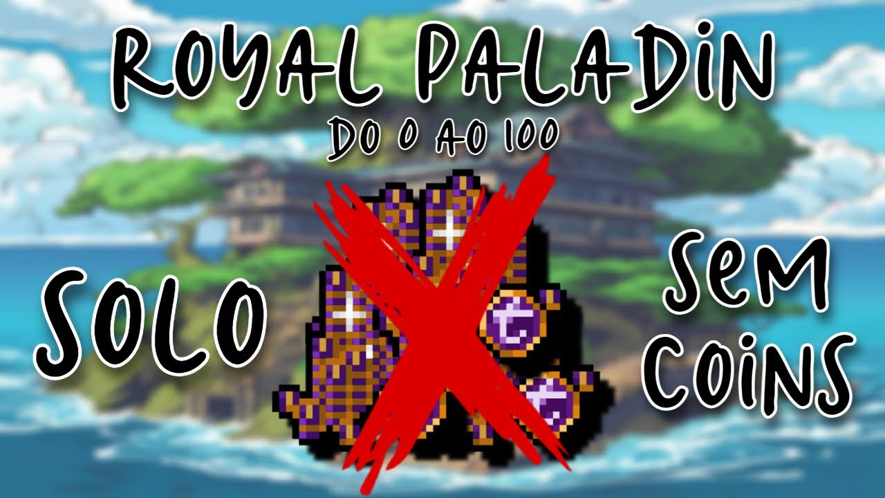 TIBIA | Hunts muito arriscadas - Royal Paladin do 0 ao 100, solo e sem coins em Server Novo! Ep. 12