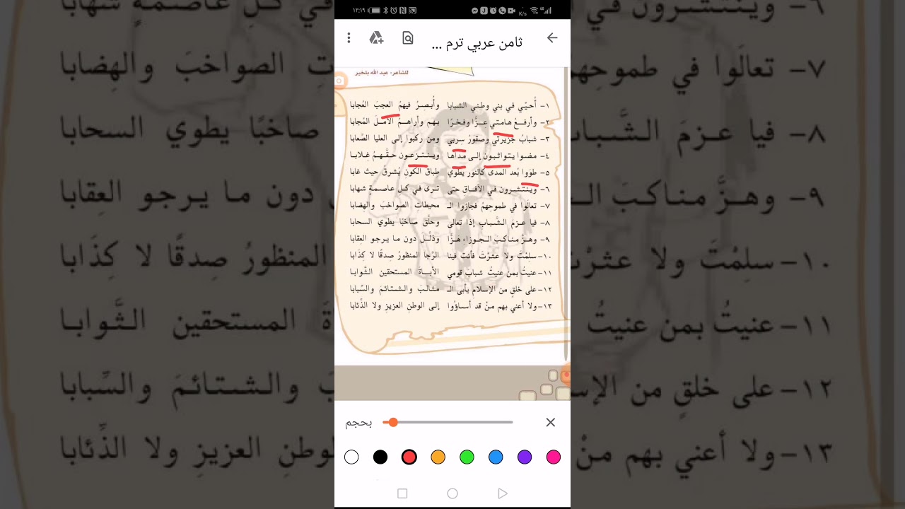 نص تحية للشباب ، معاني الكلمات