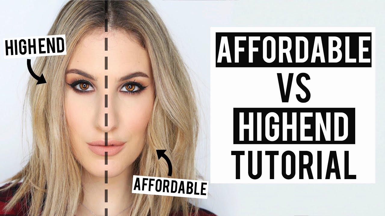 Drugstore/Affordable VS High End Makeup Tutorial | $280 Cost difference! | JamiePaigeBeauty