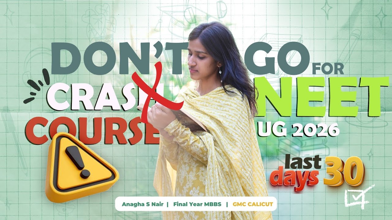Don&rsquo;t Do NEET 2026 Crash Course ❌ | My 495 Marks Story