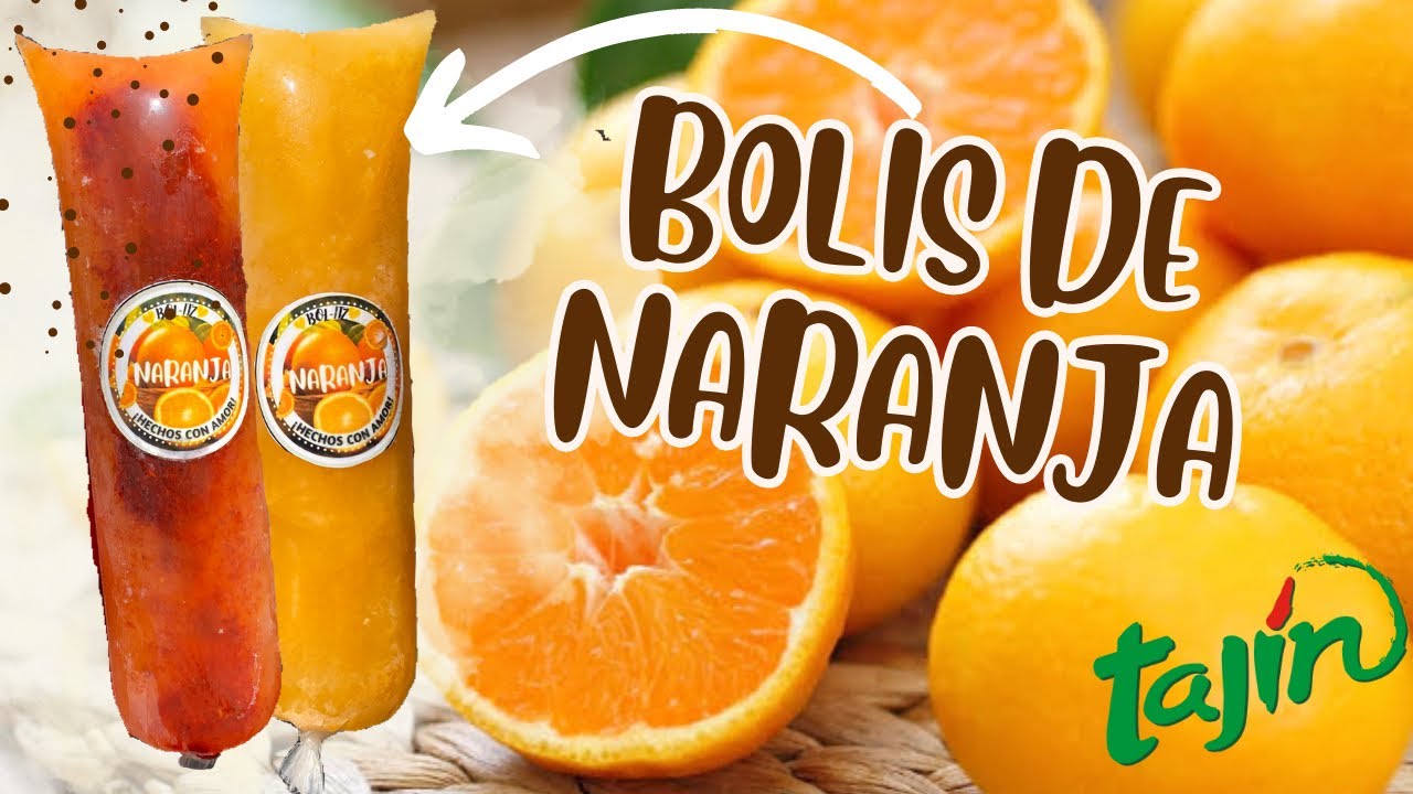 BOLIS SÚPER REFRESCANTES y SABROSOS SABOR NARANJA 🍊receta para tu NEGOCIO